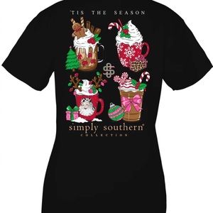Simply Southern Large, Tis The Season, Christmas Women’s Short Sleeve T- Shirt